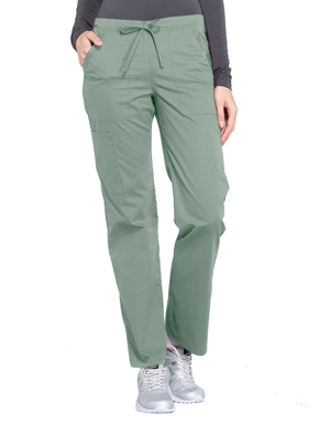 Picture of CHEROKEE-CH-WW160-Cherokee Workwear Professionals Women's Drawstring Mid Rise Straight Leg Pant