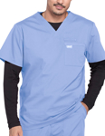 Picture of CHEROKEE-CH-WW675-Cherokee Workwear Professionals Men's V-Neck Basic Scrubs Top