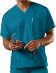 Picture of Cherokee Uniforms-4777-Cherokee Workwear Unisex V-Neck Single Pocket Scrub Top