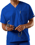 Picture of Cherokee Uniforms-4777-Cherokee Workwear Unisex V-Neck Single Pocket Scrub Top