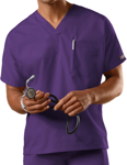 Picture of Cherokee Uniforms-4777-Cherokee Workwear Unisex V-Neck Single Pocket Scrub Top