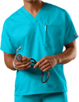 Picture of Cherokee Uniforms-4777-Cherokee Workwear Unisex V-Neck Single Pocket Scrub Top