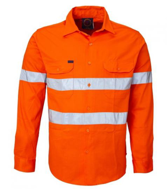 Picture of Ritemate Workwear-RM108V3R-Vented Open Front Light Weight with 3M 8910 Tape Shirts
