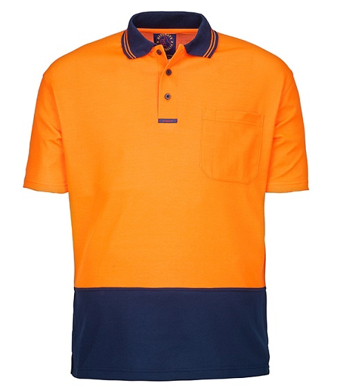 Picture of Ritemate Workwear-RM2346S-Hi Viz Polo Short Sleeve Shirts