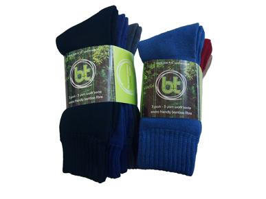 Picture of Bamboo Textiles-BA3PK3YARN-3-Pack 3-Yarn Work Socks