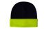 Picture of Headwear Stockist-3027-Acrylic Beanie Hi-Vis turn-up
