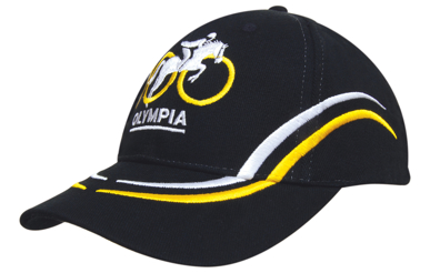 Picture of Headwear Stockist-4075-Brushed Heavy Cotton with Curved Embroidery on Crown and Peak