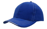 Picture of Headwear Stockist-4097-Brushed Heavy Cotton with Contrasting Stitching and Open Lip Sandwich