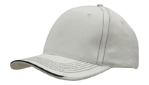 Picture of Headwear Stockist-4097-Brushed Heavy Cotton with Contrasting Stitching and Open Lip Sandwich