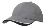 Picture of Headwear Stockist-4167-Brushed Heavy Cotton with Indented Peak