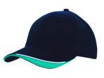 Picture of Headwear Stockist-4167-Brushed Heavy Cotton with Indented Peak