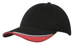 Picture of Headwear Stockist-4167-Brushed Heavy Cotton with Indented Peak