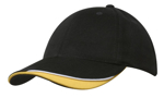 Picture of Headwear Stockist-4167-Brushed Heavy Cotton with Indented Peak