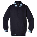 Picture of LW Reid-5310PB-Strezlecki Fleecy Stud-Front Bomber Jacket