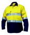 Picture of King Gee-K54315-Hi-Vis Reflective Spliced Drill Shirt L/S