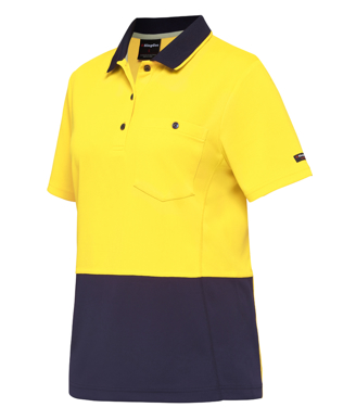 Picture of King Gee-K44735-Workcool Hyperfreeze Spliced Polo S/S Womens