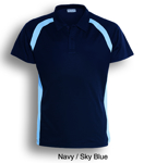 Picture of Bocini-CP0919-Team Essentials-Men’s Short Sleeve Contrast Panel Polo