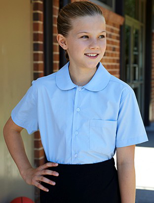 Uniform Australia-Bocini-CS1405-Girls Peter Pan Collar Short Sleeve ...