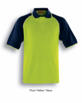 Picture of Bocini-SP0543-Unisex Adults Hi-Vis Raglan Sleeve Polo