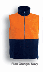 Picture of Bocini-SJ0541-Unisex Adults Hi-Vis Polar Fleece Vest