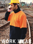 Picture of Bocini-SJ1238-Unisex Adults Hi-Vis Full Zip Polar Fleece