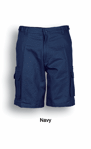 Picture of Bocini-WK615-Unisex Adults Cotton Drill Cargo Shorts