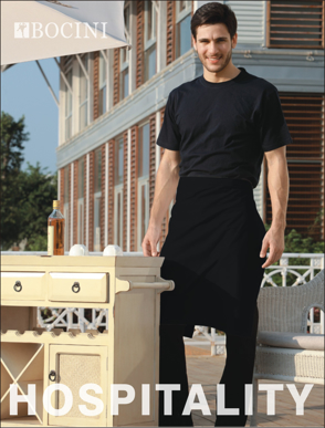 Picture of Bocini-WA0604-Polyester Drill Half Apron - With Pocket