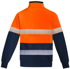 Picture of Syzmik Workwear-ZT150-Mens Orange Flame HRC 2 Hoop Taped 1/4 Zip Brushed Fleece