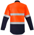 Picture of Syzmik Workwear-ZW143-Mens Orange Flame HRC 2 Hoop Taped Closed Front Spliced Shirt