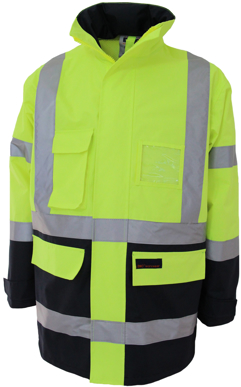 Picture of DNC Workwear-3962-Hivis “h” Pattern 2 Tone Bio-motion Tape Jacket