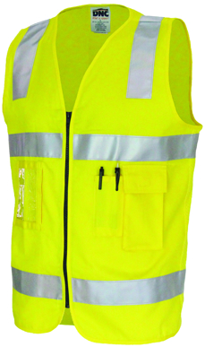 Picture of DNC Workwear Hi Vis Day/Night Cotton Safety Vest (3809)