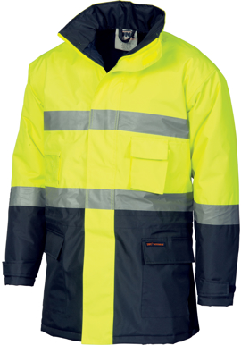 Picture of DNC Workwear-3768-HiVis Day/Night Two Tone Parka