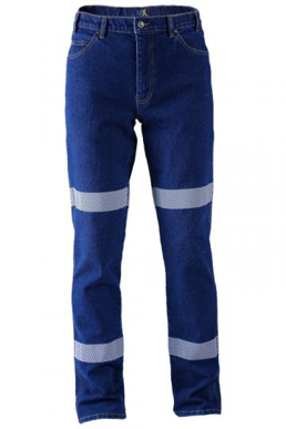Picture of Ritemate Workwear-RMX007R-RMX Flexible Fit Stretch Denim Jeans, Reflective
