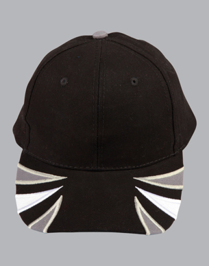Picture of Winning Spirit - CH80 - Tri-Colour Heavy Brushed Cotton Contrast Cap