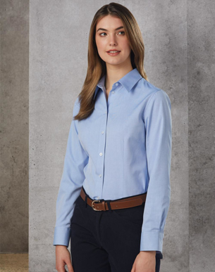 Picture of Winning Spirit - M8040L - Women’s CVC Oxford Long Sleeve Shirt