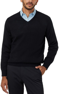 Picture of NNT Uniforms-CATE33-BLK-V-Neck Sweater