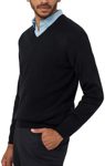 Picture of NNT Uniforms-CATE33-BLK-V-Neck Sweater