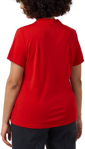 Picture of NNT Uniforms-CATUFS-RED-Twist Neck Jersey Top