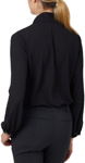 Picture of NNT Uniforms-CATUL2-BKP-Georgie Tie Neck Blouse
