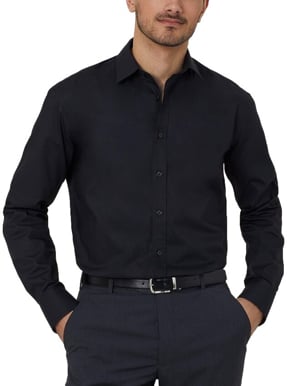 Picture of NNT Uniforms Avignon Long Sleeve Shirt - Black (CATJDD-BKP)