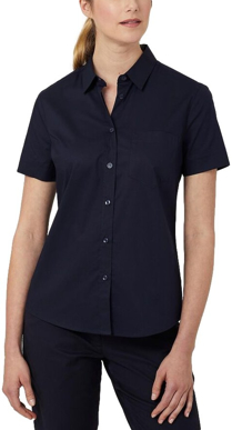 Picture of NNT Uniforms Avignon Short Sleeve Slim Shirt - Navy (CATUK8-NAV)