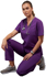 Picture of NNT Uniforms-CATUMN-PUR-Mayo V Neck Scrub Top