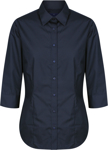 Picture of Gloweave-1520WZ-Women's Premium Poplin 3/4 Sleeve Shirt - Nicholson