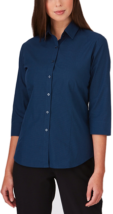 Ladies Womens Plain Long Sleeve Sleeve Work Shirt Collar Office Blouse 6-30