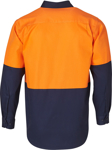 Picture of Australian Industrial Wear -SW54-Men's Cotton Drill Safety Long Sleeve Shirt