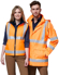 Picture of Australian Industrial Wear -SW77-Unisex Vic Rail Hi Vis 3 In 1 Safety Jacket And Vest