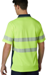 Picture of Australian Industrial Wear -SW85-Unisex Cooldry® Segmented Short Sleeve Polo