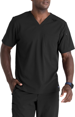 Picture of Grey's Anatomy Spandex Stretch Murphy Mens 2 Pocket Top (GRST079)