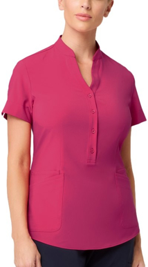 Picture of City Collection Zip Back Tunic Ladies Tunic - Pink (2284-PINK)