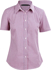 Picture of Winning Spirit Ladies Two Tone Mini Gingham Short Sleeve Shirt (M8340S)
